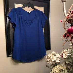 - Anthropologie Mine blue top,  short sleeve size M